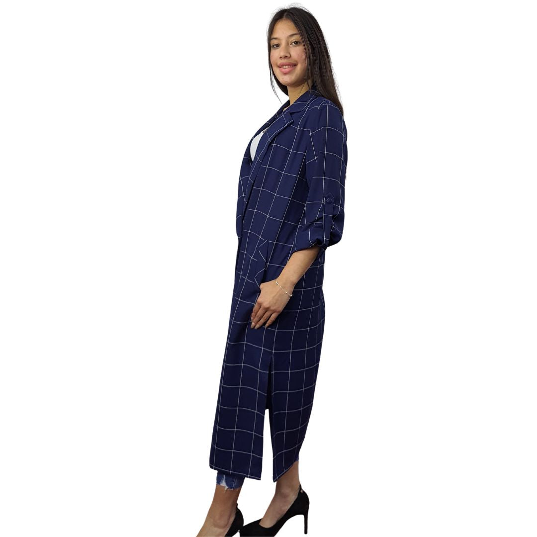 Blazer Vero Moda Azul Oscuro Style TARLY 3/4 BLAZER(VMC-MM)