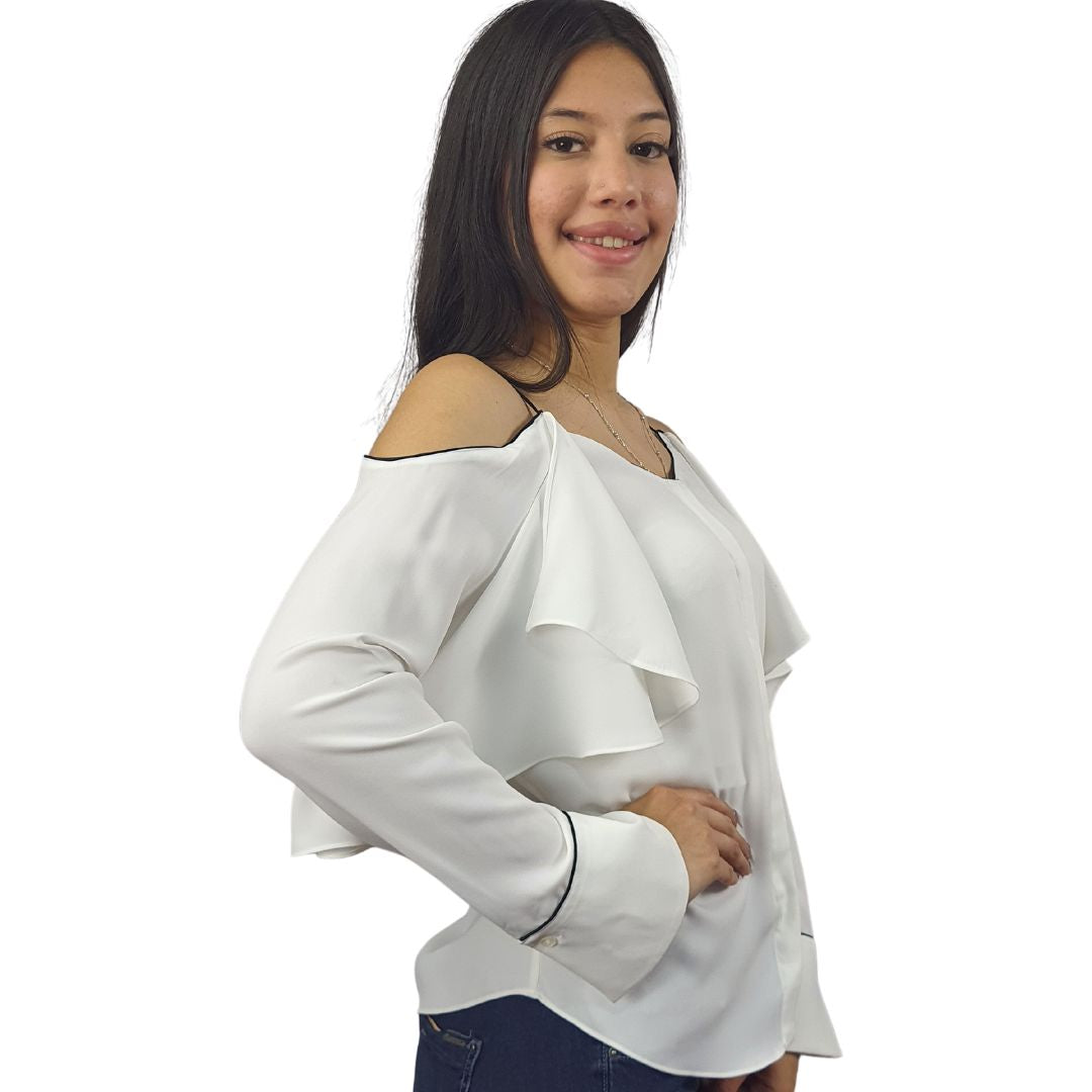 Blusa Vero Moda Blanco Style GALAXY L/S SHIRT(SL)