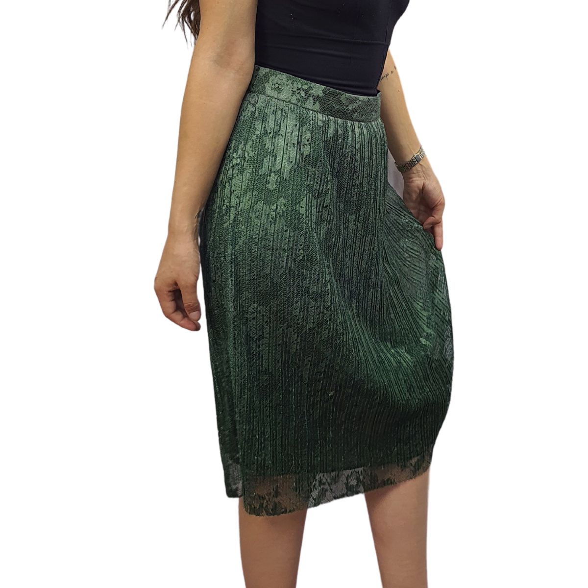 Falda Vero Moda Verde Style SHINE SKIRT(VMC-NN)
