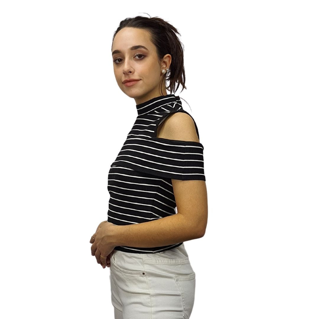 Blusa Vero Moda Negro Style ALEGRA S/S TOP(NE-ET-2)