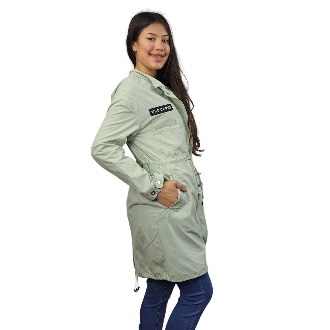Chaqueta Vero Moda Verde Claro Style JOVIAN L/S COAT(MM)