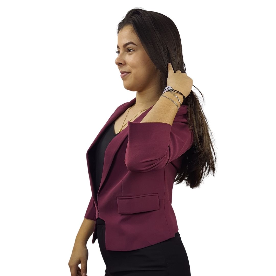 Blazer Vero Moda Burdeo Style MARTHA 3/4 BLAZER(BN-ET-2)
