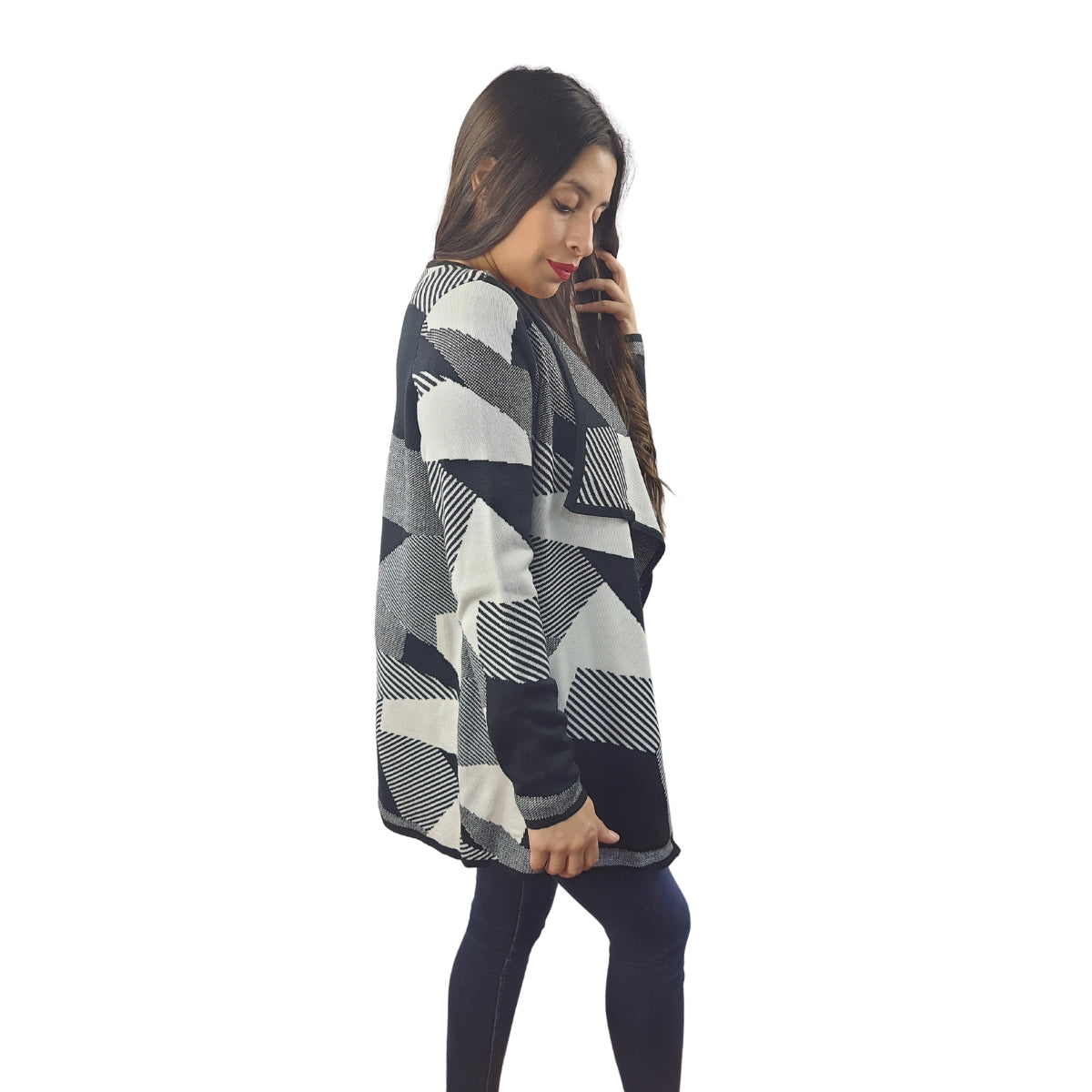 Tapado Vero Moda Negro Style LURY SQUARE NASH L/S KNIT CARDIGAN(VMC-M