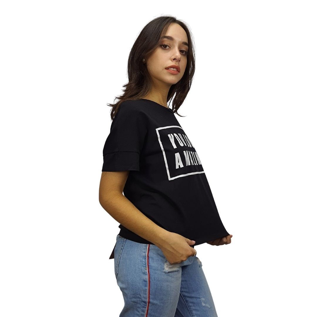Blusa Vero Moda Negro Style EC START S/S TOP(TP)