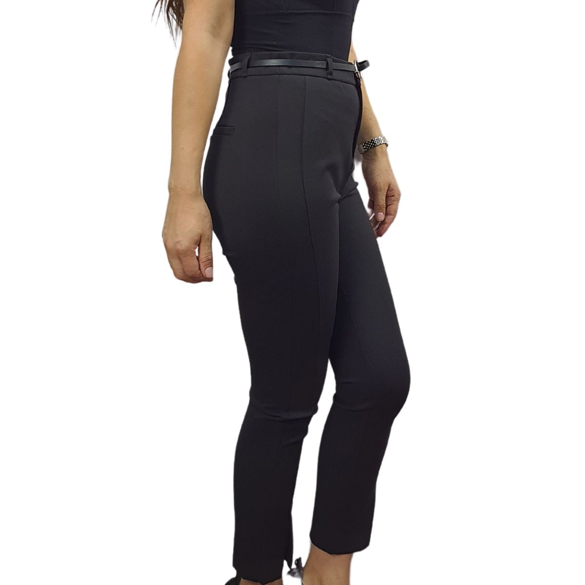 Pantalon Vero Moda Negro Style NOSTALGIA 9/10 SLIM PANTS(NR)