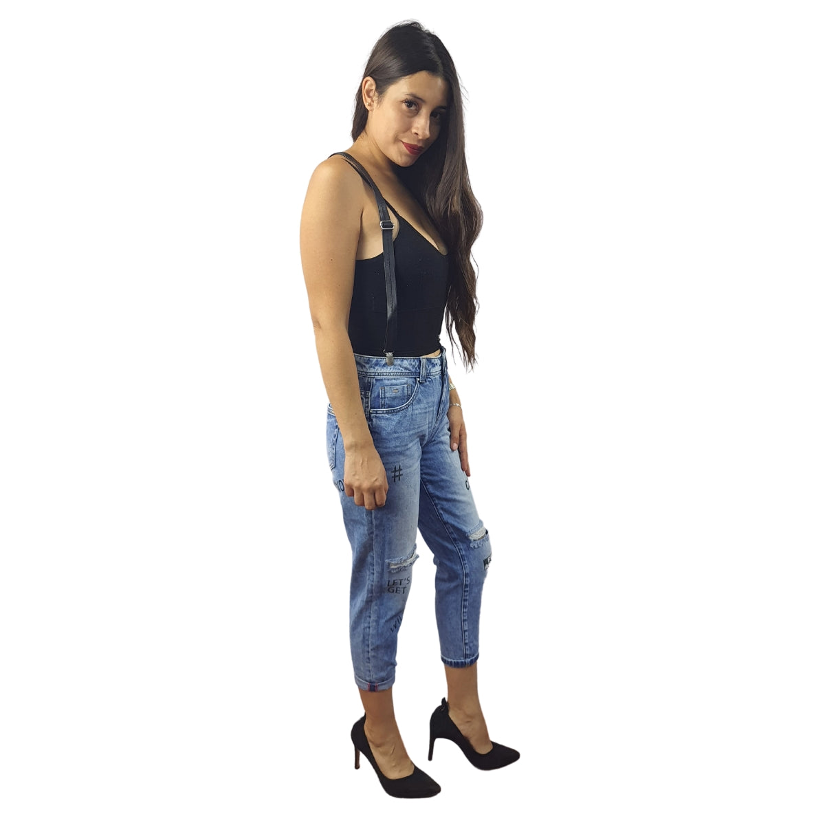 Jeans Vero Moda Azul Style LAKE 7/8 BOYFRIEND JEANS(NE-CT-3)