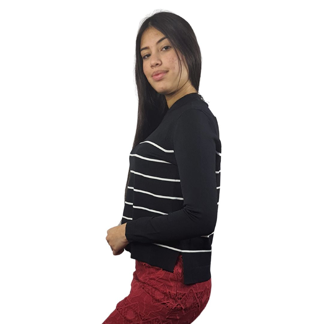 Blusa Vero Moda Negro Style ANDY L/S KNIT(UM)