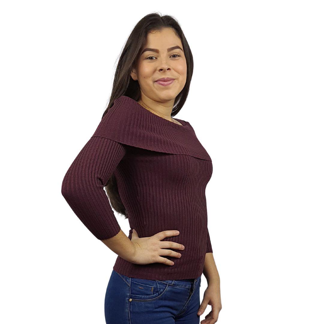 Blusa Vero Moda Purpura Style BITTERSWEET 3/4 KNIT(UM)