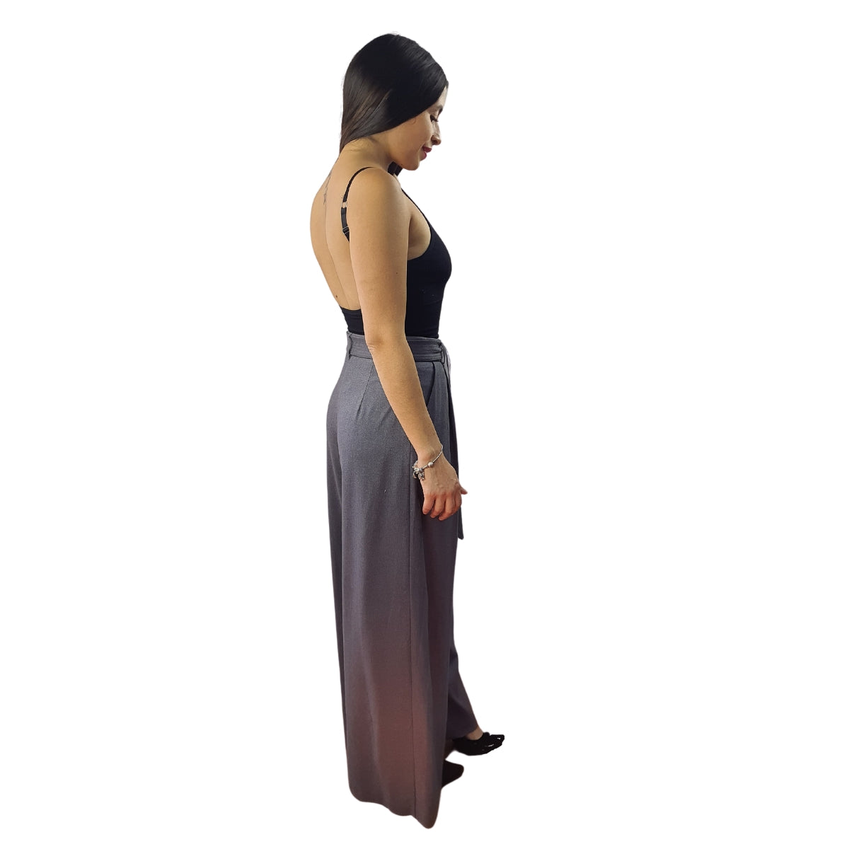 Pantalon Vero Moda Gris Style LISAIA NEW LOOSE PANTS(VMC-RN)