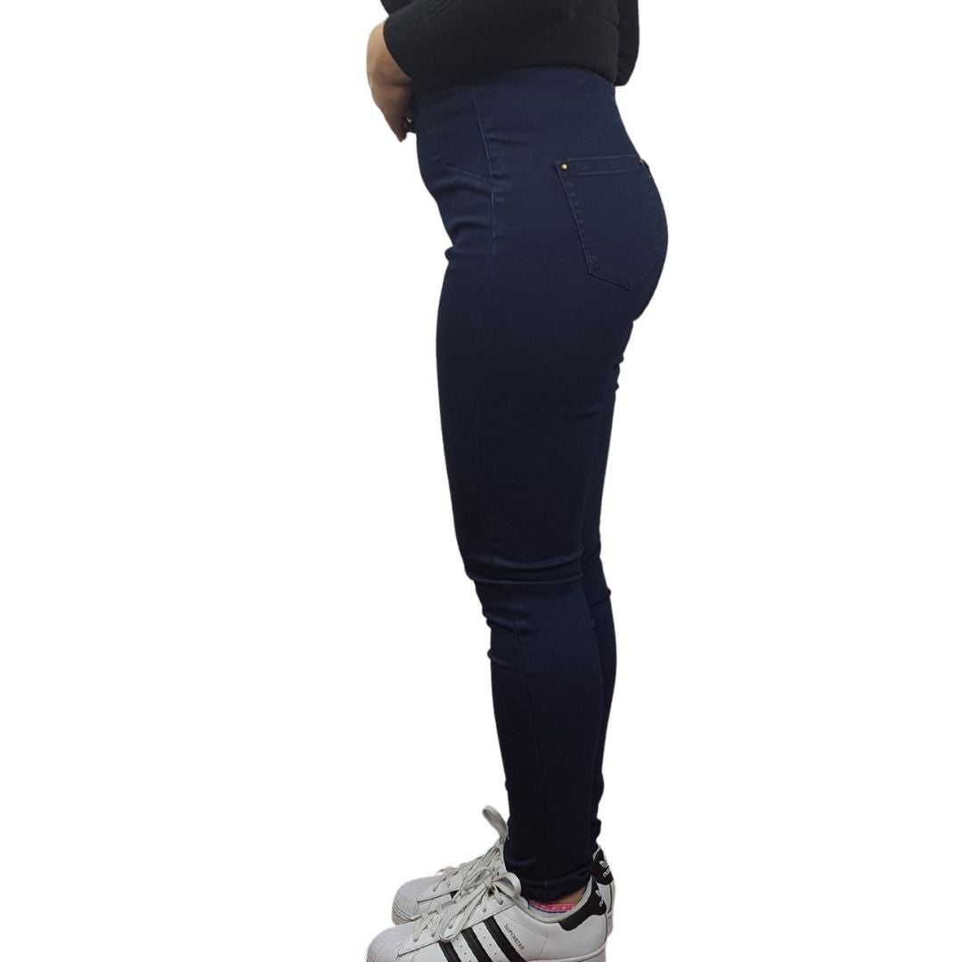 Jeans Vero Moda Azul Oscuro Style PRETTY HIGH WAIST 9/10 X-SLIM JEANS(BN-E