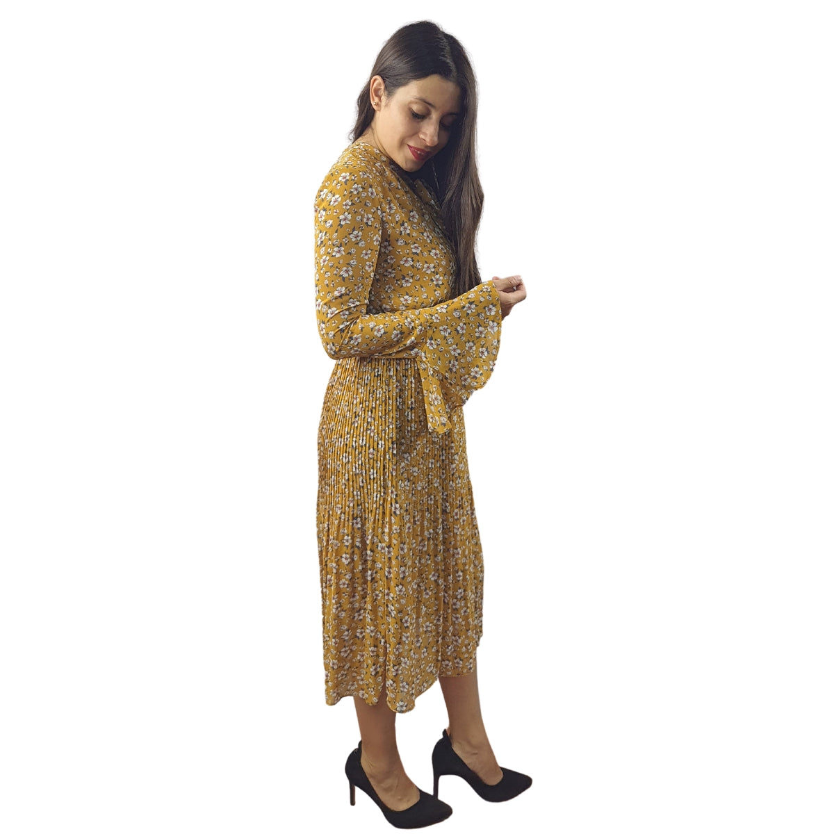Vestido Vero Moda Mostaza Style VERA L/S LONG SHIRT CL1(VMC-DR)