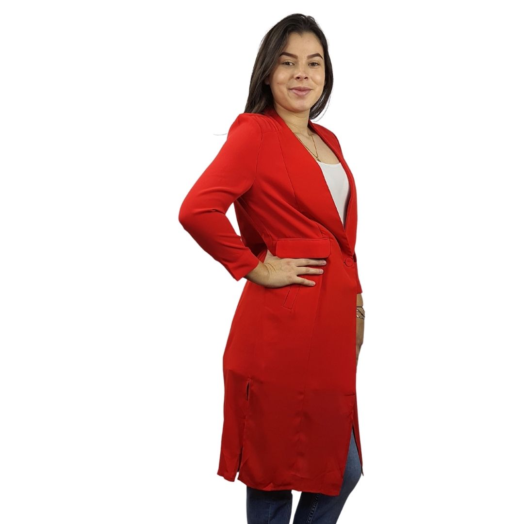 Blazer Vero Moda Rojo Style CARNATION 3/4 BLAZER(VMC-PM-ET-3)