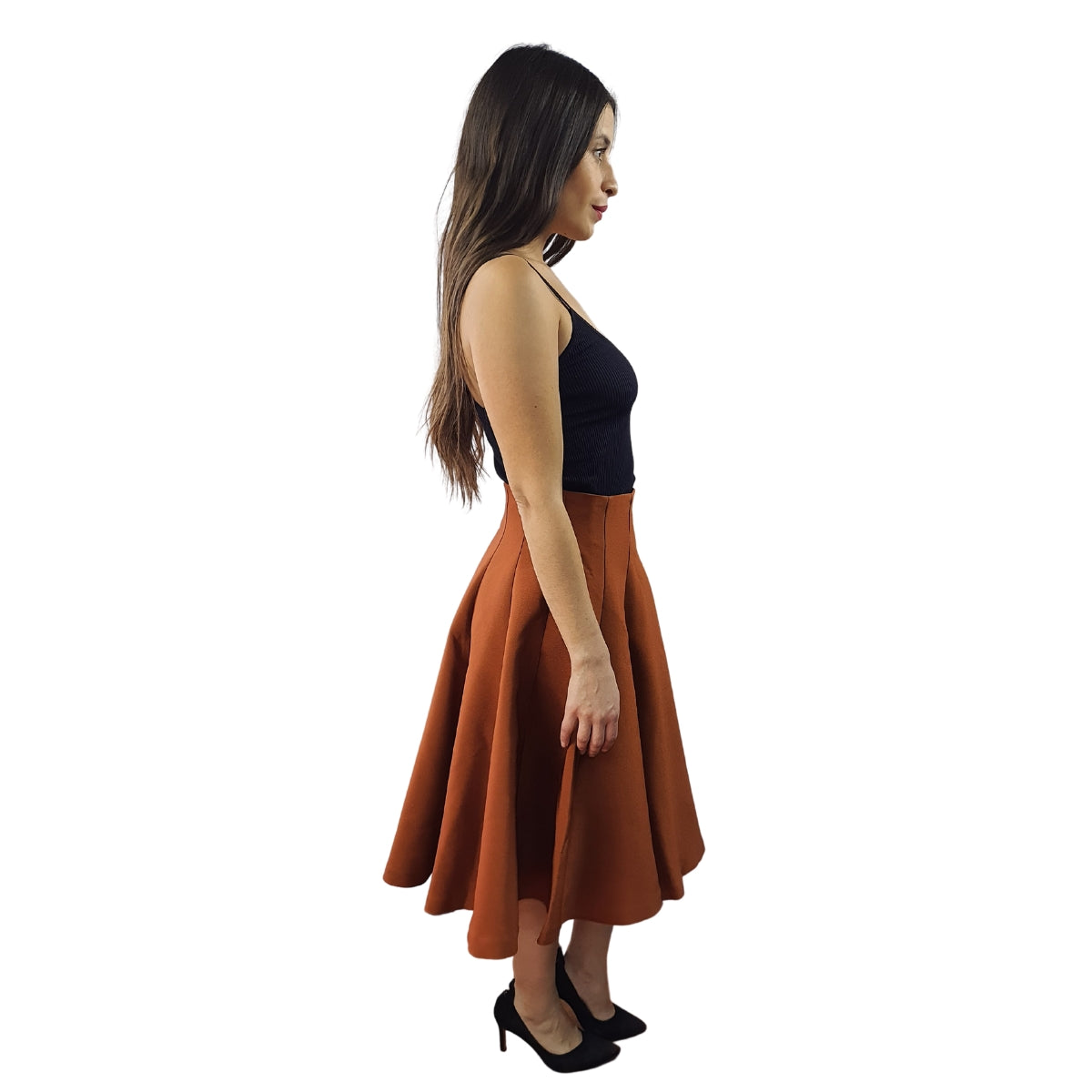 Falda Vero Moda Cobre Style DARCY MIDI SKIRT(BN-ET-2)