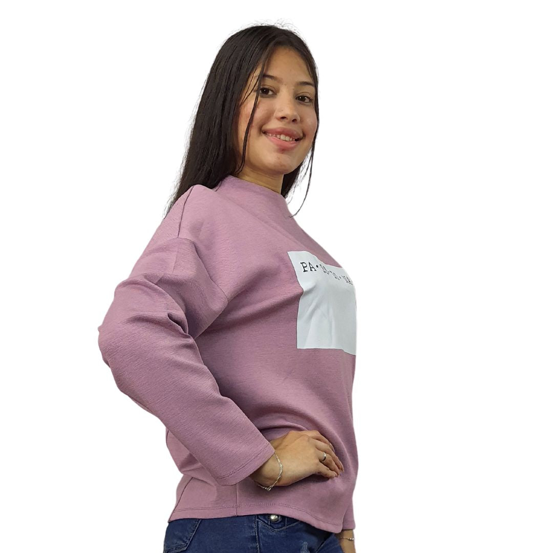 Blusa Vero Moda Rosa Vieja Style BOM L/S TOP(UM)
