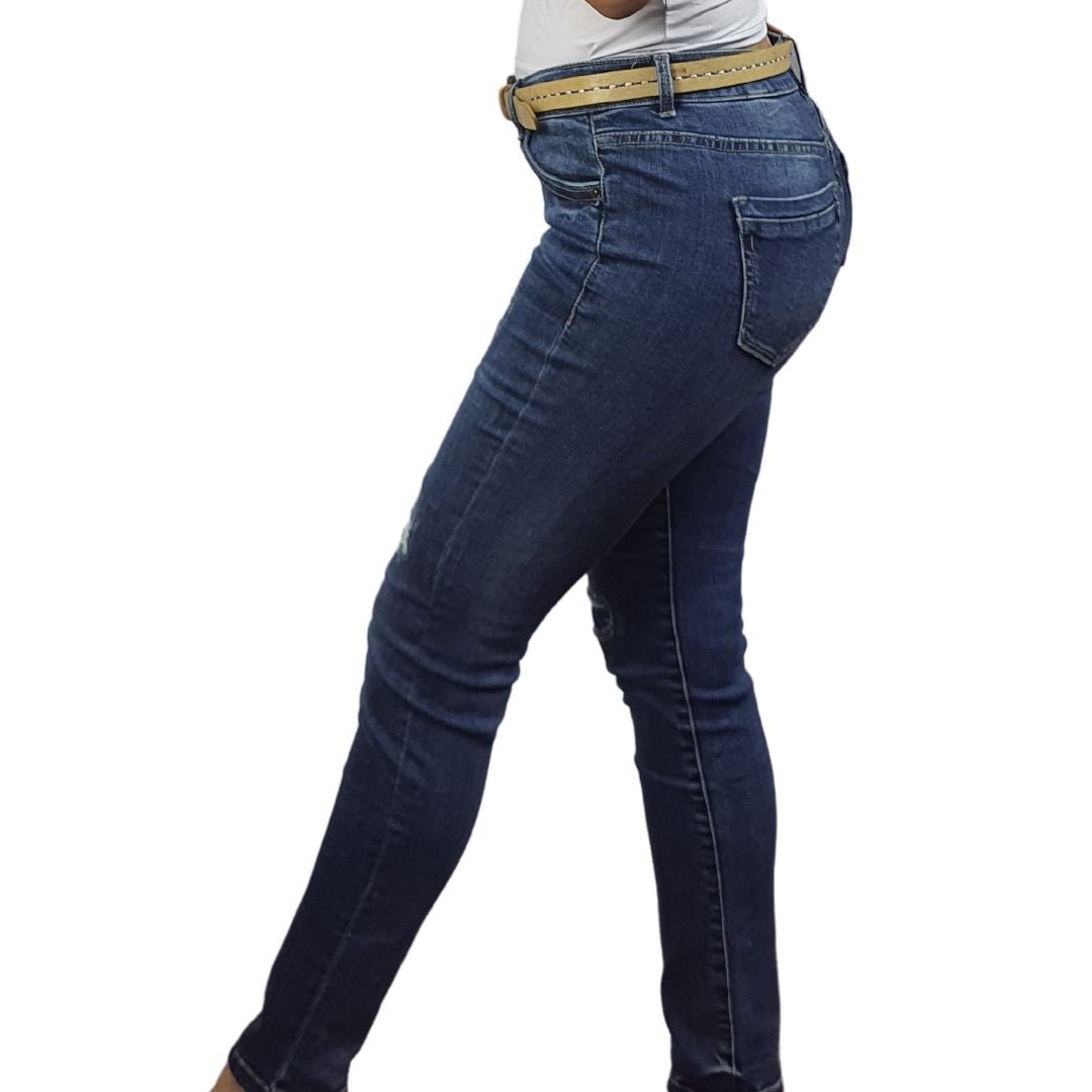 Jeans Vero Moda Azul Style ELVA SLIM JEANS(BT)