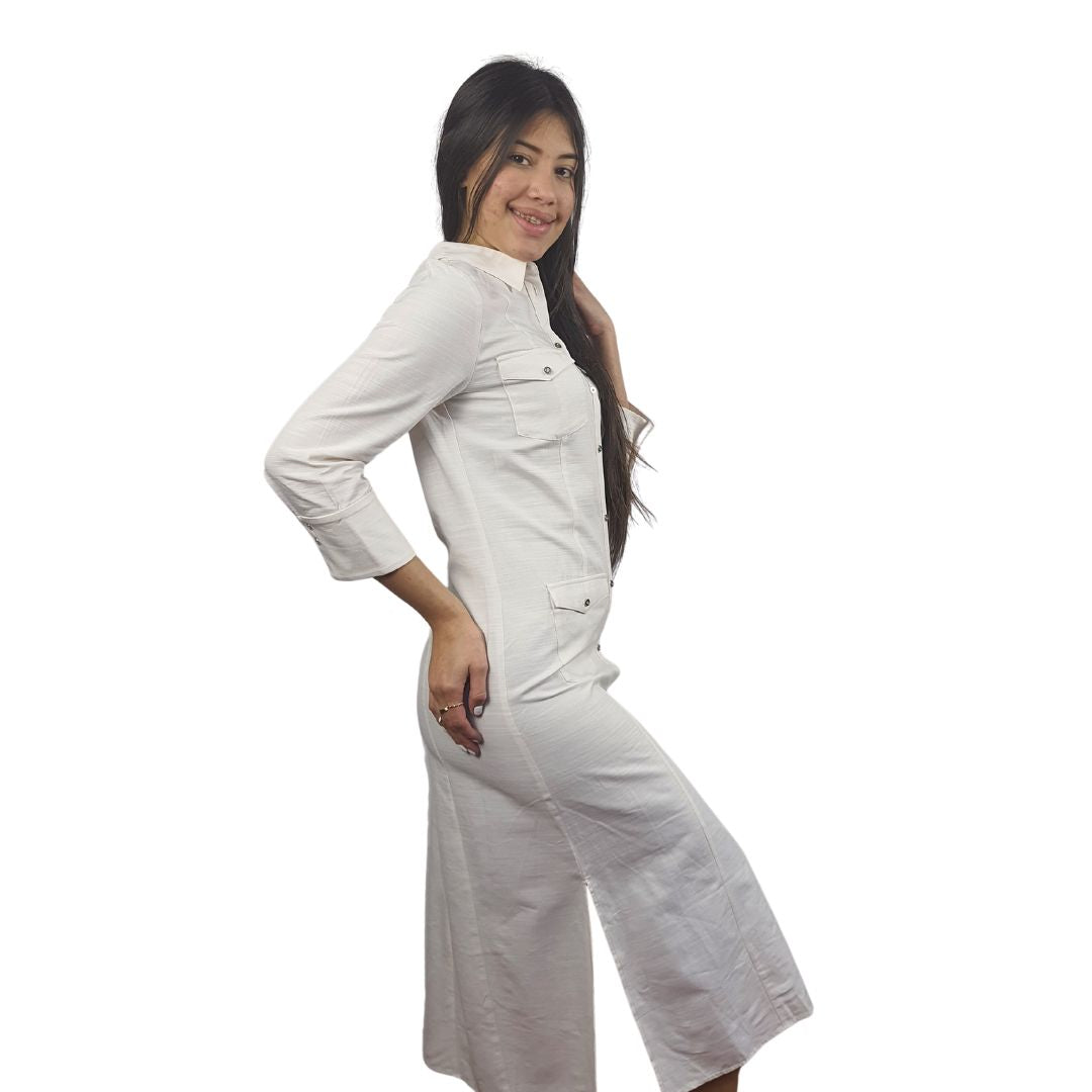 Vestido Vero Moda Rosado Claro Style TUTTLE 3/4 LONG SHIRT(PM-ET-3)