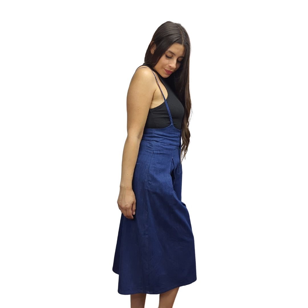 Jardinera Vero Moda Azul Style NORTH 3/4 HW LOOSE JEANS(HH)