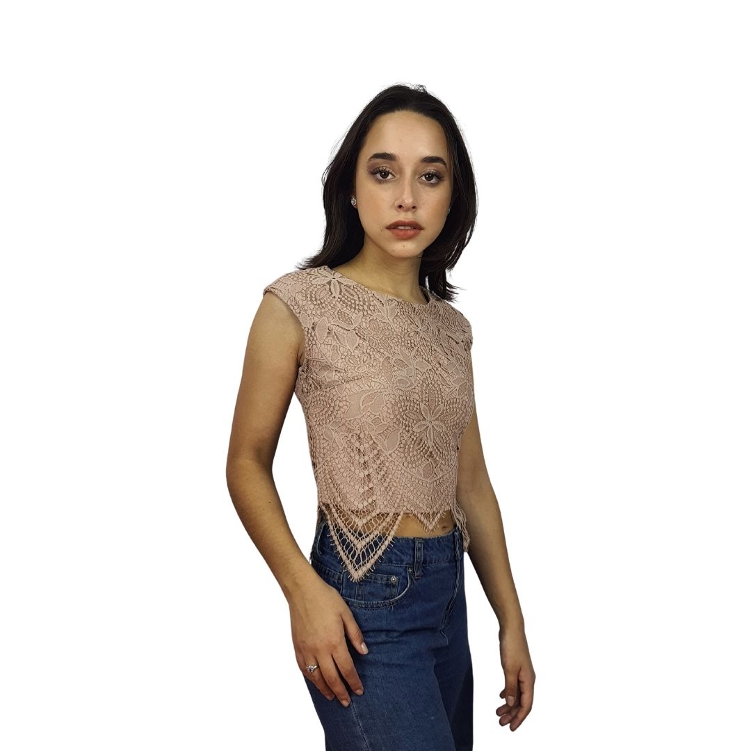 Blusa Vero Moda Rosa Vieja Style RETAIL BETSY S/S TOP(VMC-RN)