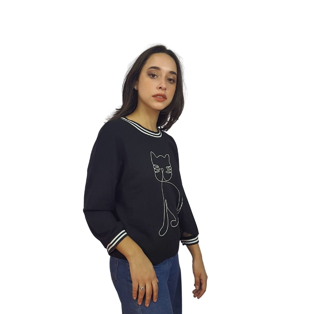 Blusa Vero Moda Negro Style YARN 3/4 TOP(PM-CT-2)