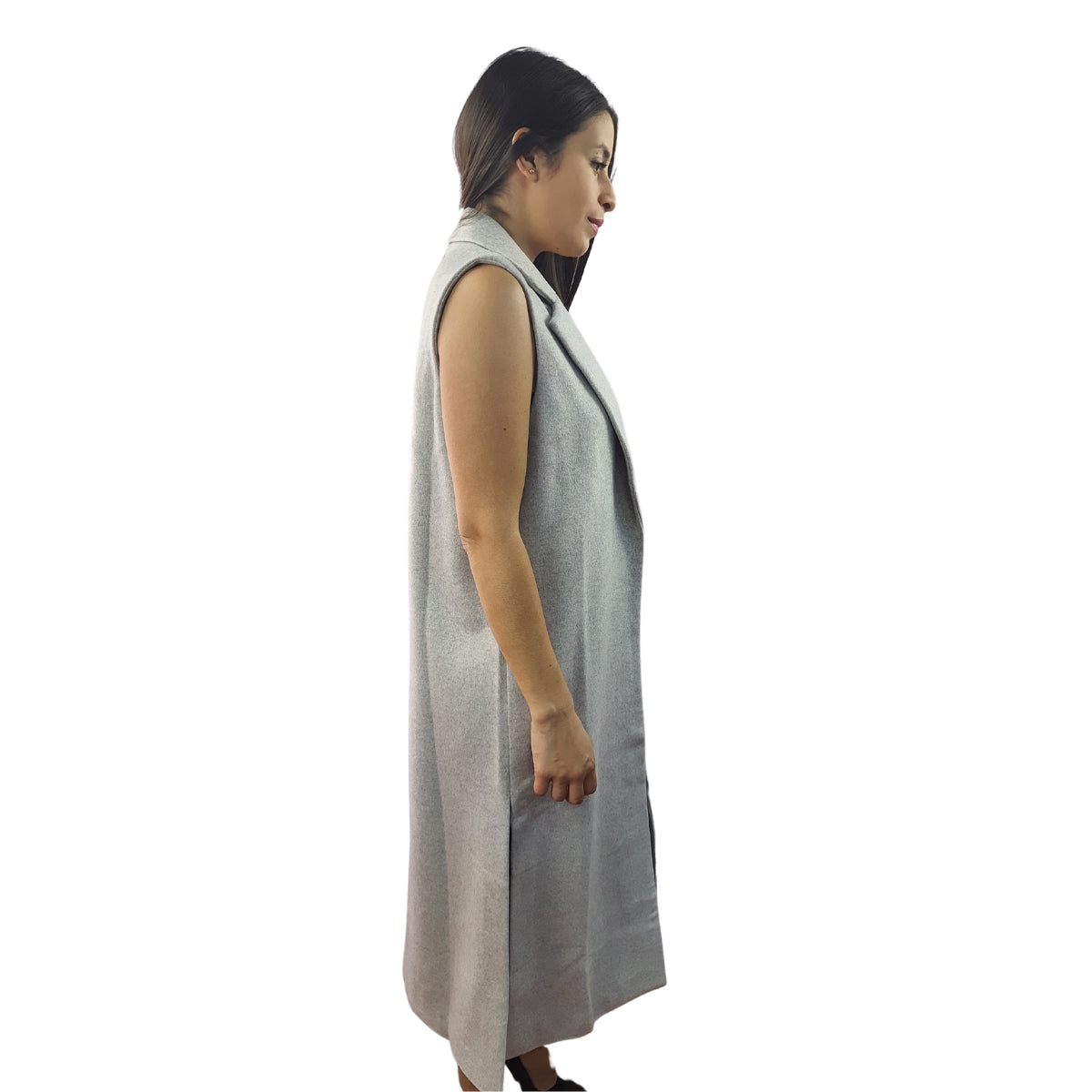 Tapado Vero Moda Gris Style ALINA WOOL WAIST COAT(NL)