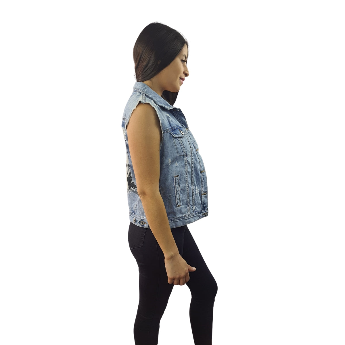 Chaqueta Vero Moda Azul Claro Style CADY DENIM WAISTCOAT(MP)