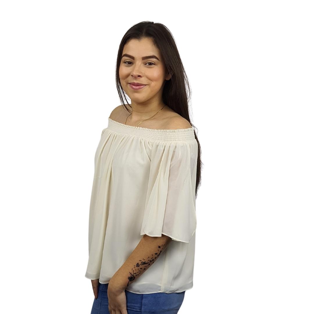Blusa Vero Moda Crema Style LEA 1/2 TOP(NR)