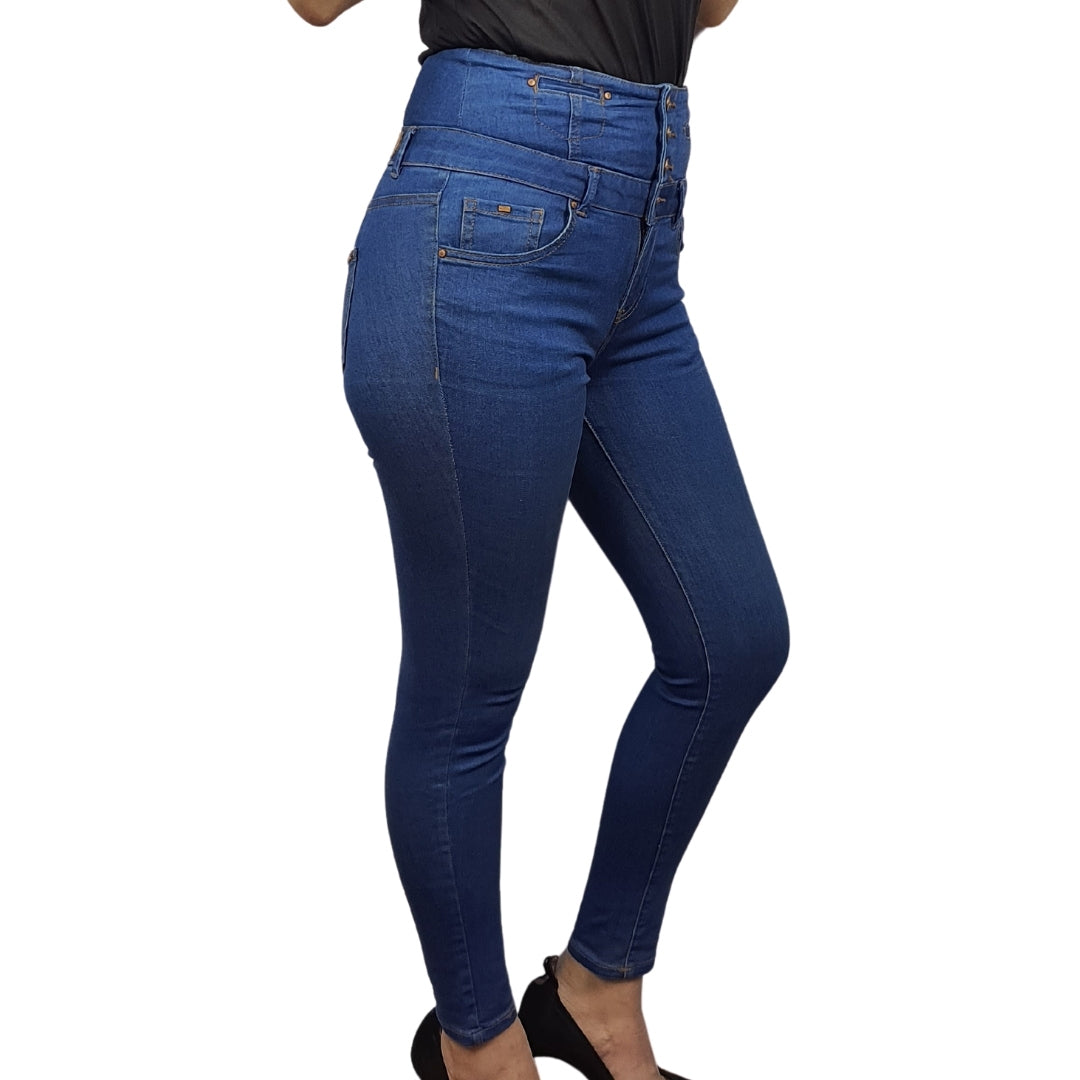 Jeans Vero Moda Azul Style FOLK 9/10 HW X-SLIM JEANS(CR)