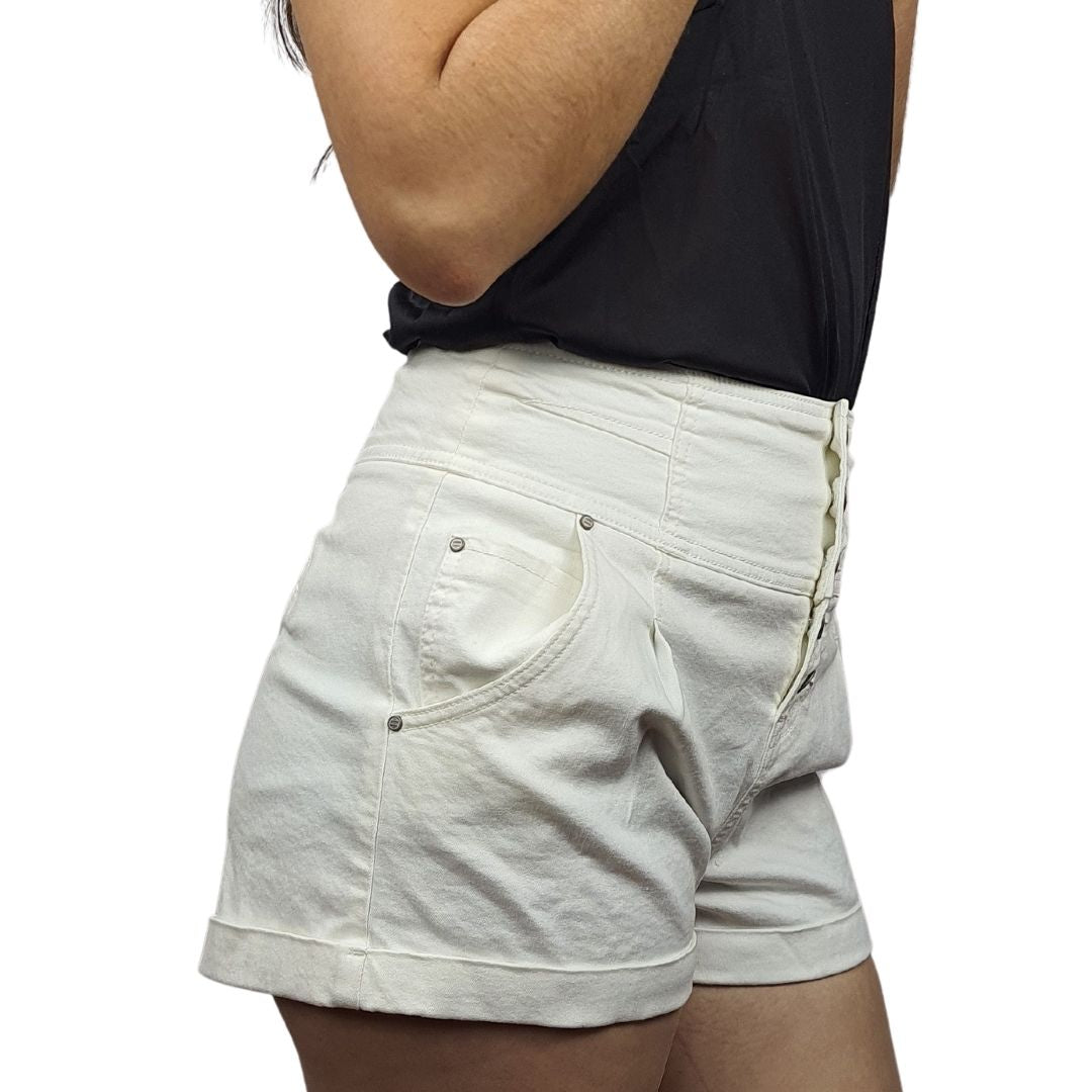 Short Vero Moda Blanco Style CADIAC HW DENIM SHORTS(MP) R