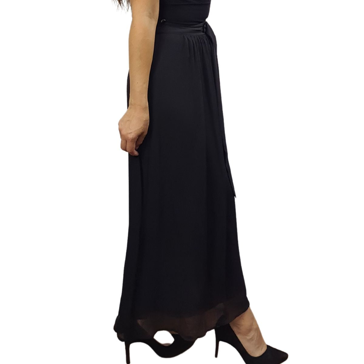 Falda Vero Moda Negro Style PETALO LONG SKIRT(VMC-NR)