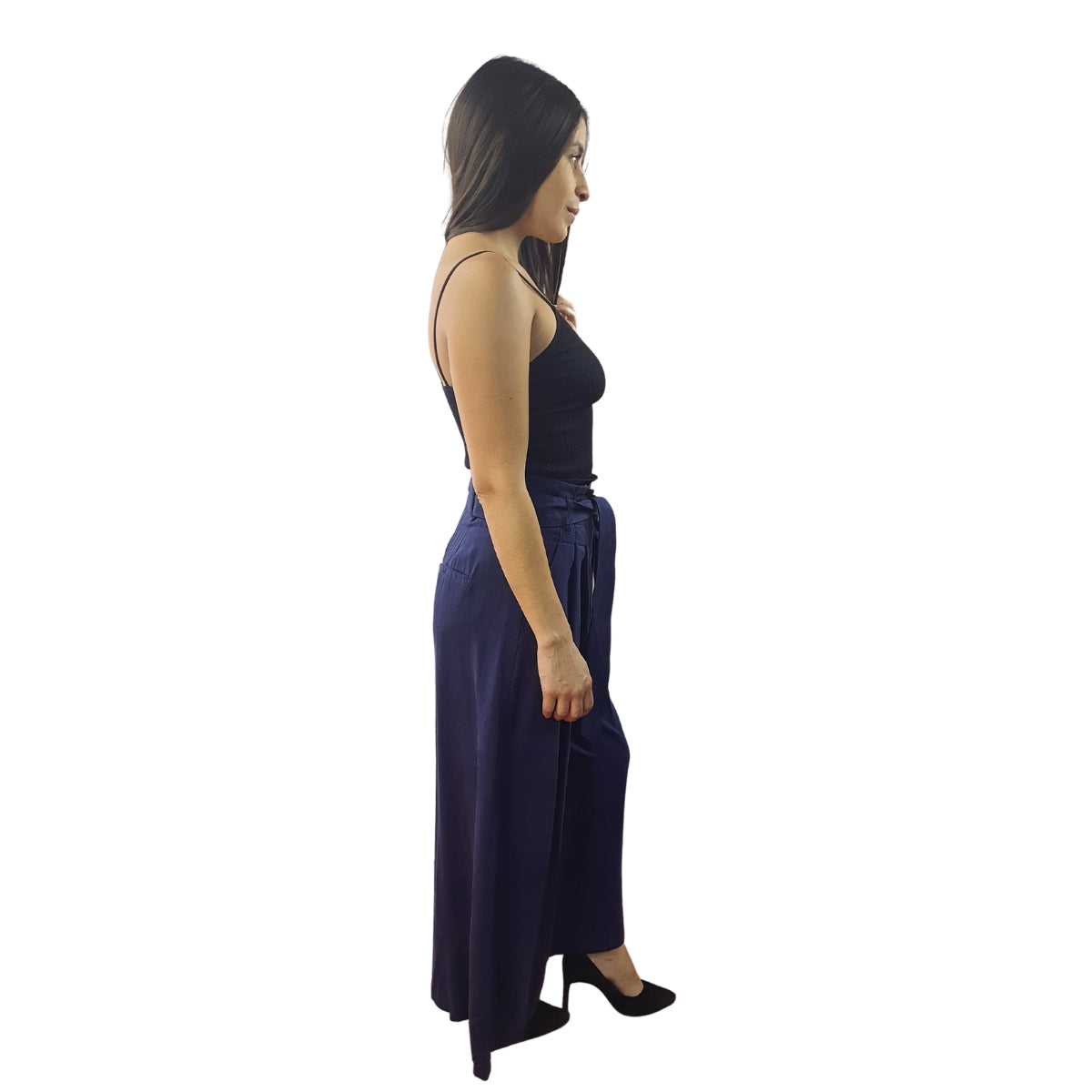 Pantalon Vero Moda Azul Oscuro Style SOFT 7/8 LOOSE PANTS(TP)