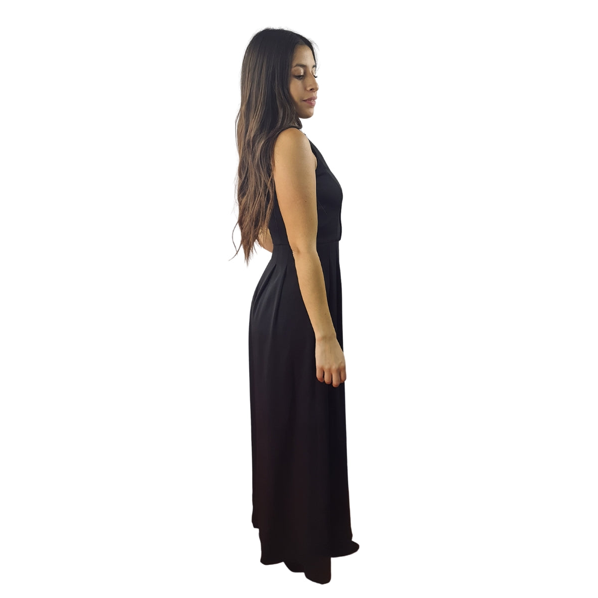 Entero Vero Moda Negro Style COLLAR WIDE CATSUIT(VMC-BN-ET-3)