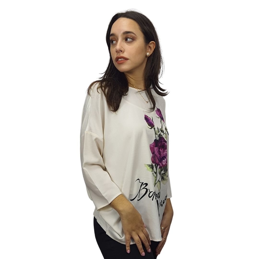 Blusa Vero Moda Blanco Style ROSINE 3/4 TOP(BN)