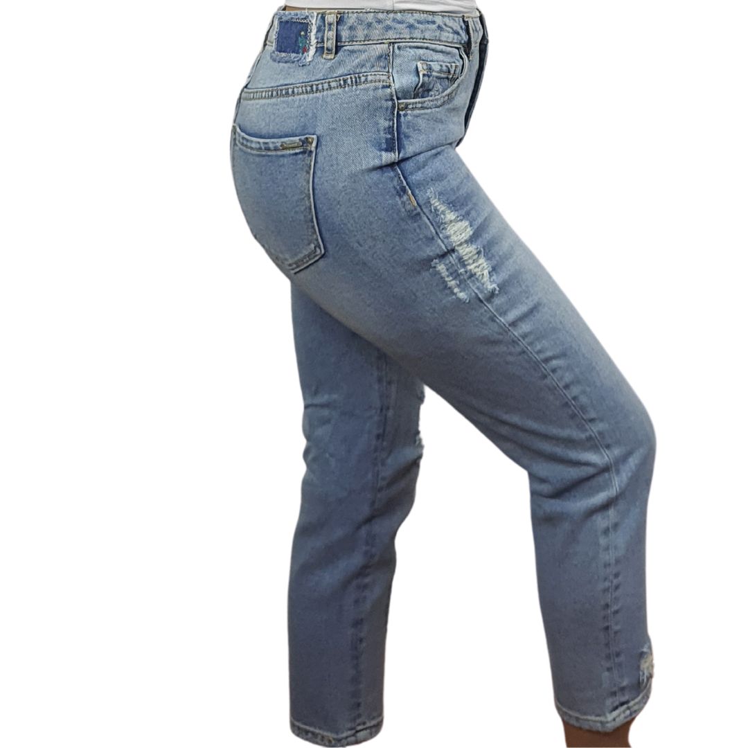 Jeans Vero Moda Azul Style CACTUS 9/10 MW BOYFRIEND JEANS(NR)