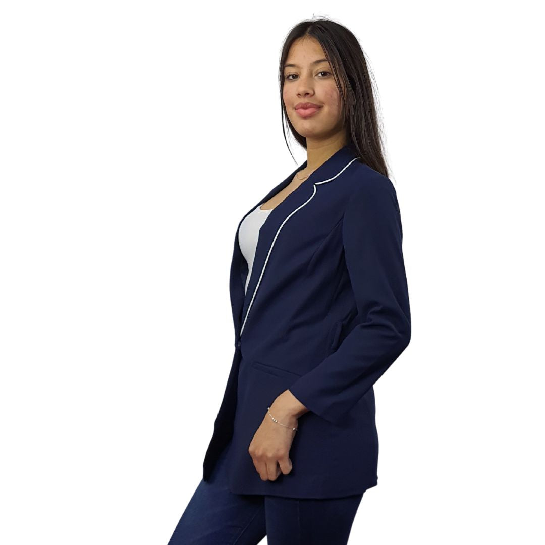 Blazer Vero Moda Azul Oscuro Style PAJAMA 7/8 BLAZER(VMC-SD)
