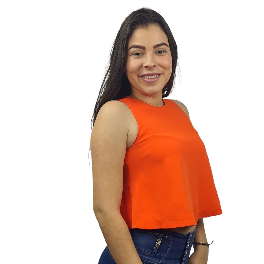 Top Vero Moda Naranja Style BEULAH S/L TOP(VMC-TP-ES-3)