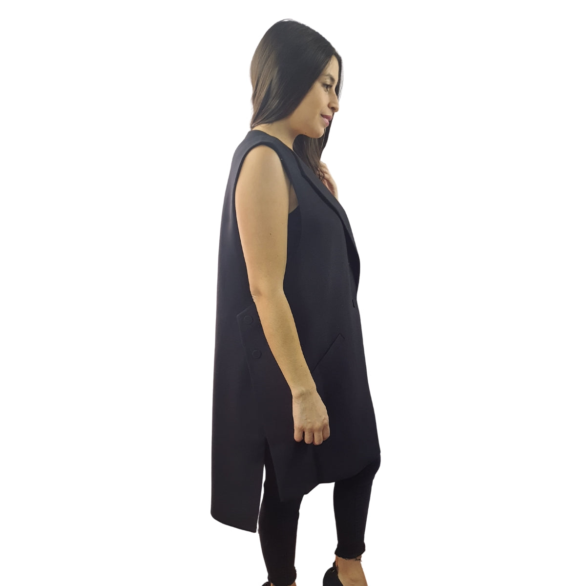 Tapado Vero Moda Negro Style SNAPY WAISTCOAT(VMC-PM-ET-3)