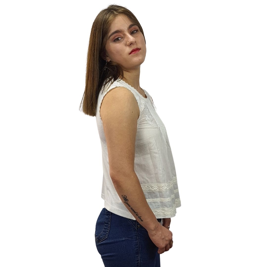 Polera Rapsodia Singal Blanco