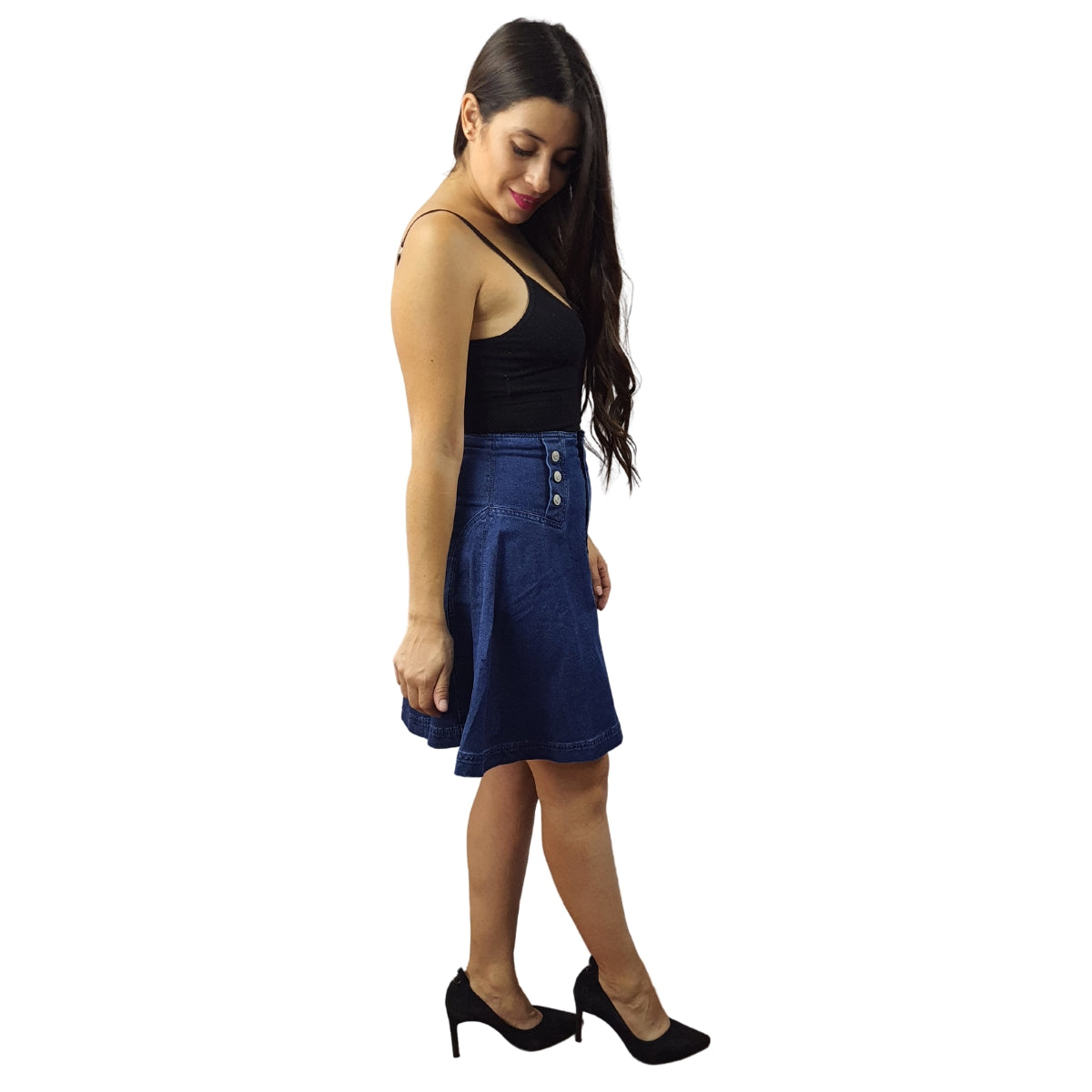 Falda Vero Moda Azul Style IRIS HW DENIM SKIRT(NE-CS-2)