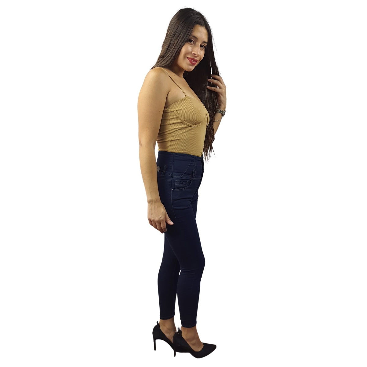 Jeans Vero Moda Azul Oscuro Style JADE IVAN HW X-SLIM JEANS(UM)