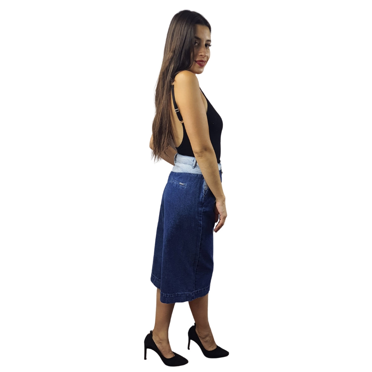 Pescador Vero Moda Azul Style MILKA 3/4 HW LOOSE JEANS(SL)