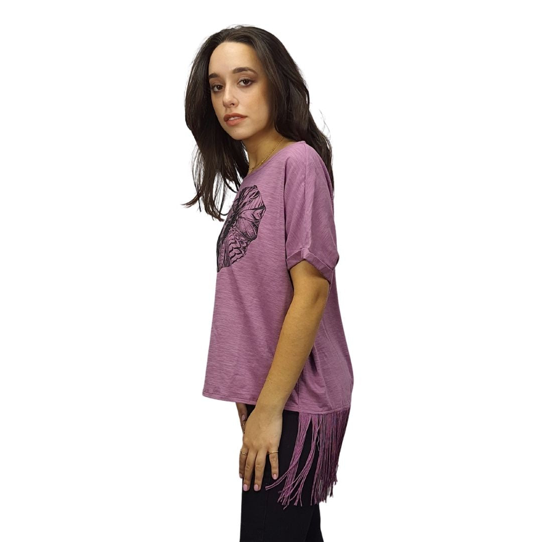 Blusa Vero Moda Rosa Style JIMMY BOX S/S TOP(CR)