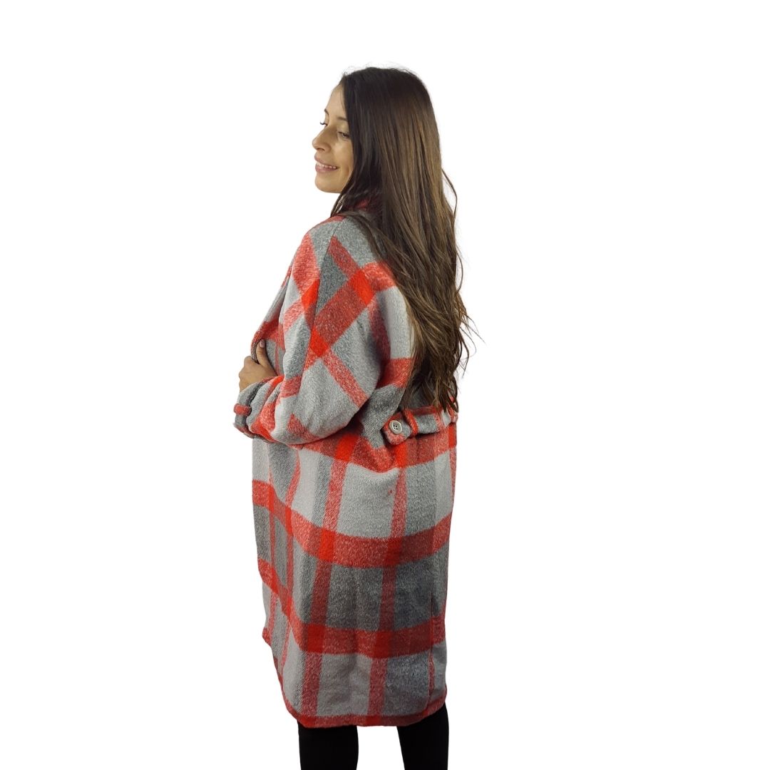Tapado Vero Moda Gris Style SQUARE L/S WOOL COAT(LL)