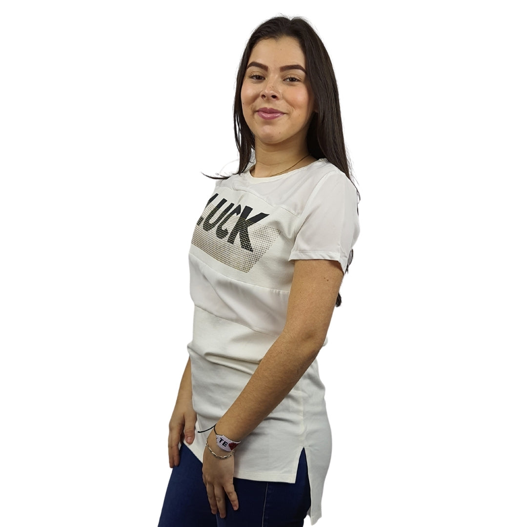 Polera Vero Moda Blanco Style CRYSTAL H S/S TOP(NE-CT-3)