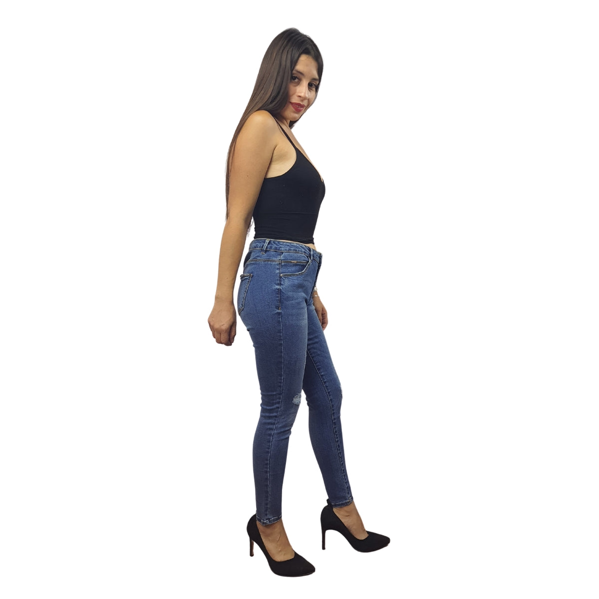 Jeans Vero Moda Azul Style DAISY 9/10 X-SLIM JEANS(RN)