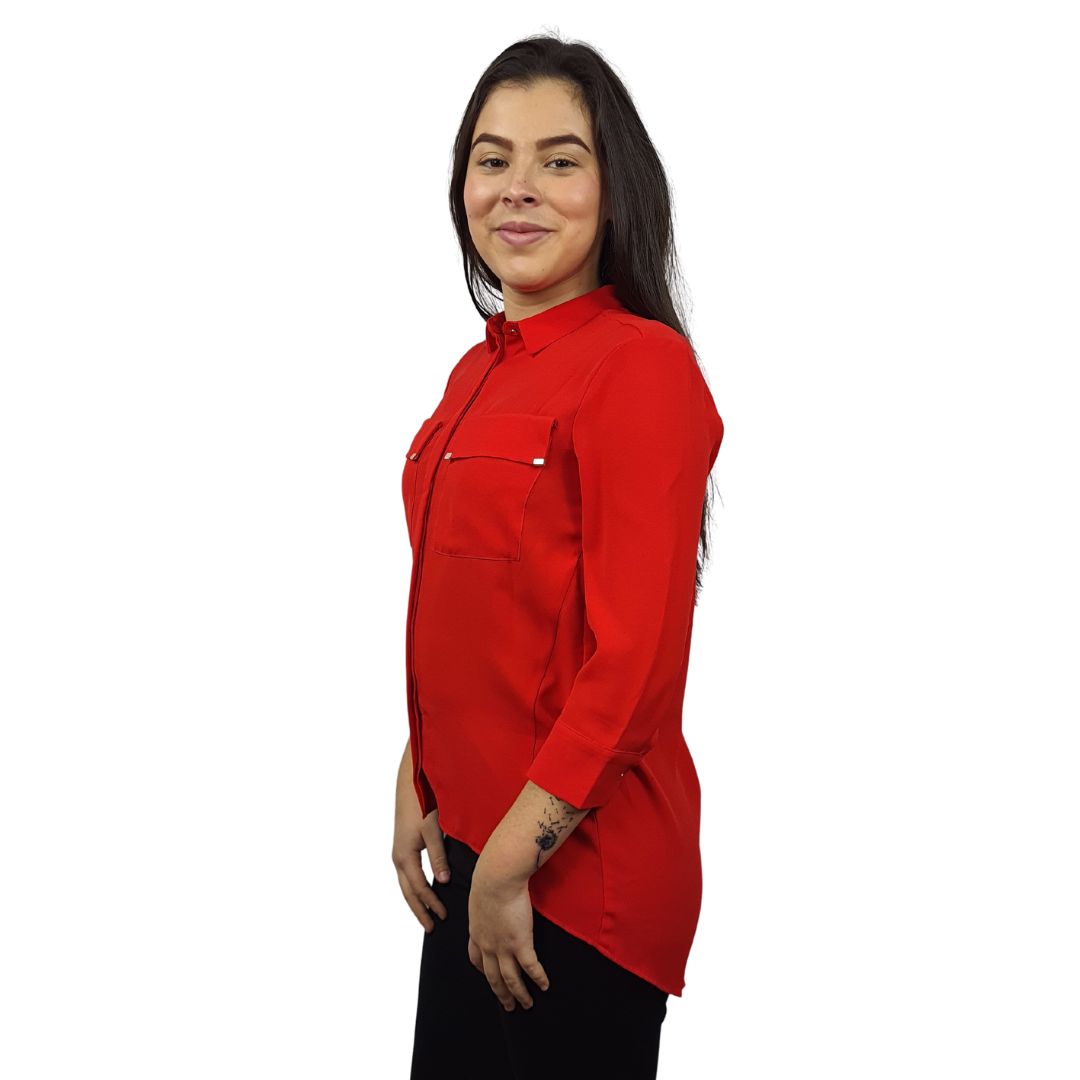 Blusa Vero Moda Rojo Style LINE 3/4 SHIRT(MW-EC-2)