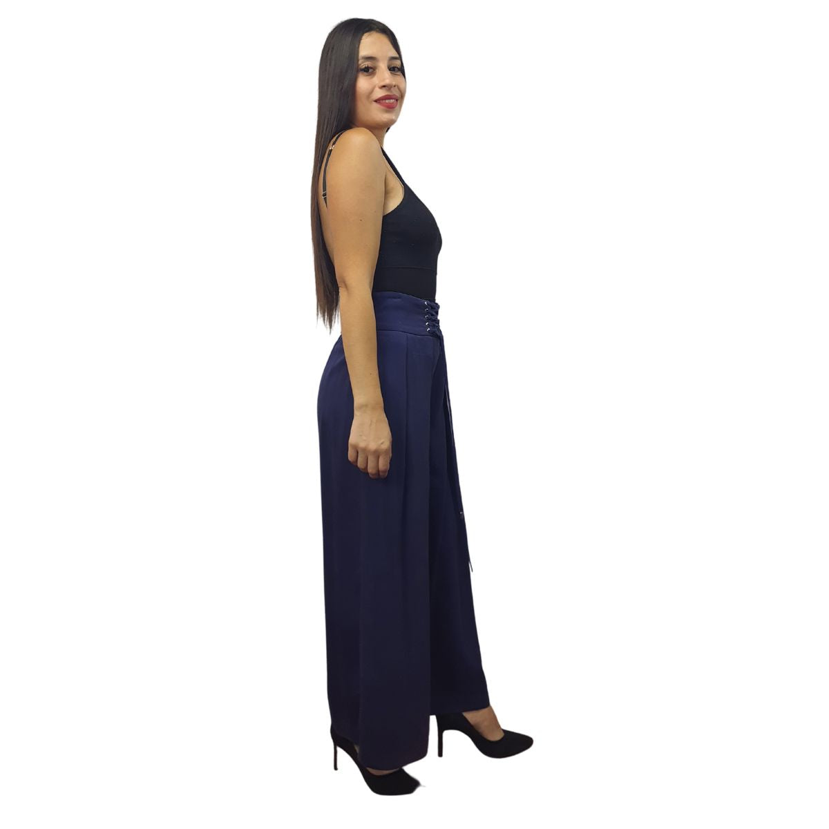 Pantalon Vero Moda Azul Oscuro Style ARIA SOFT 9/10 LOOSE PANTS(VMC-NC)