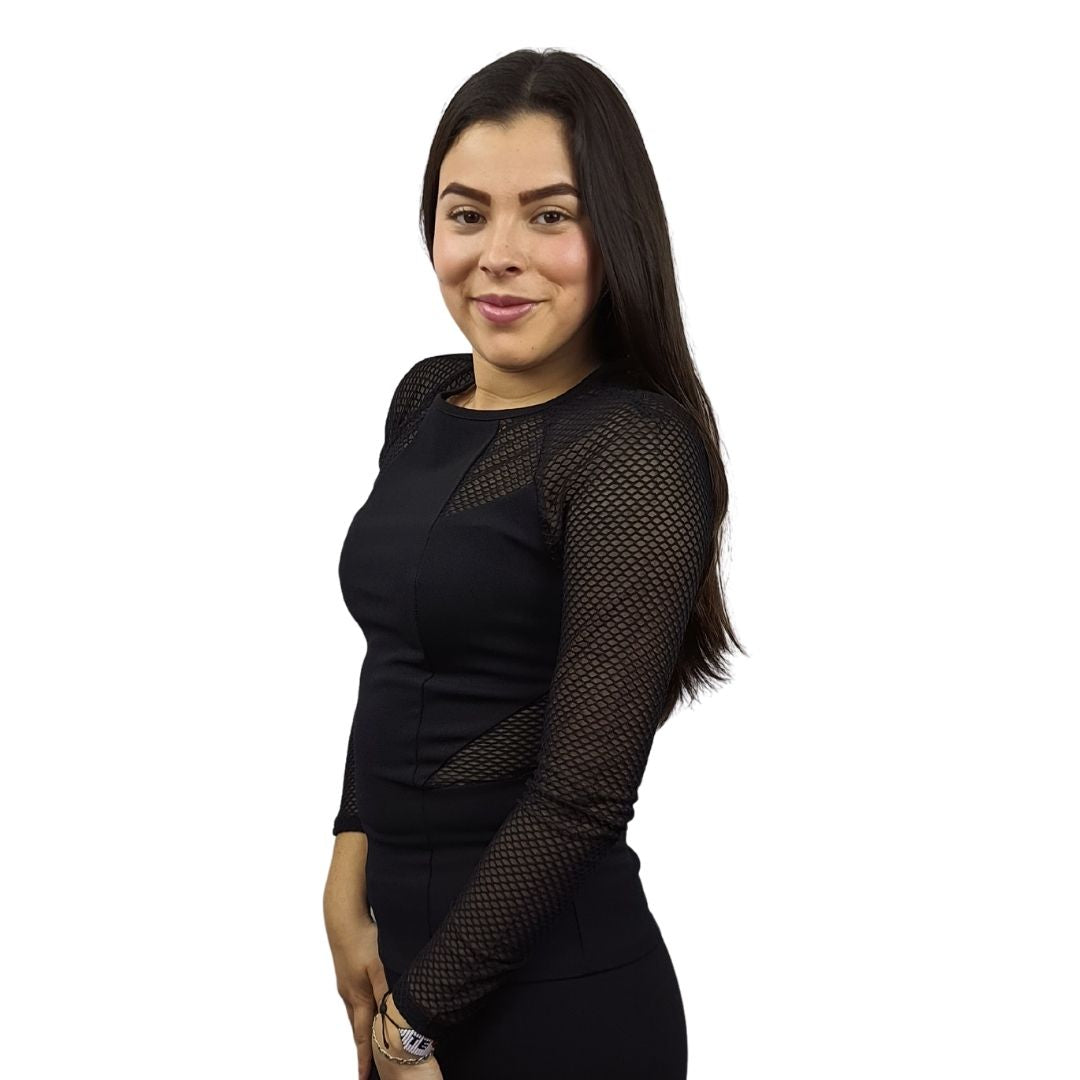 Blusa Vero Moda Negro Style CUSTARD L/S JERSEY TOP(VMC-PM-ET-2)