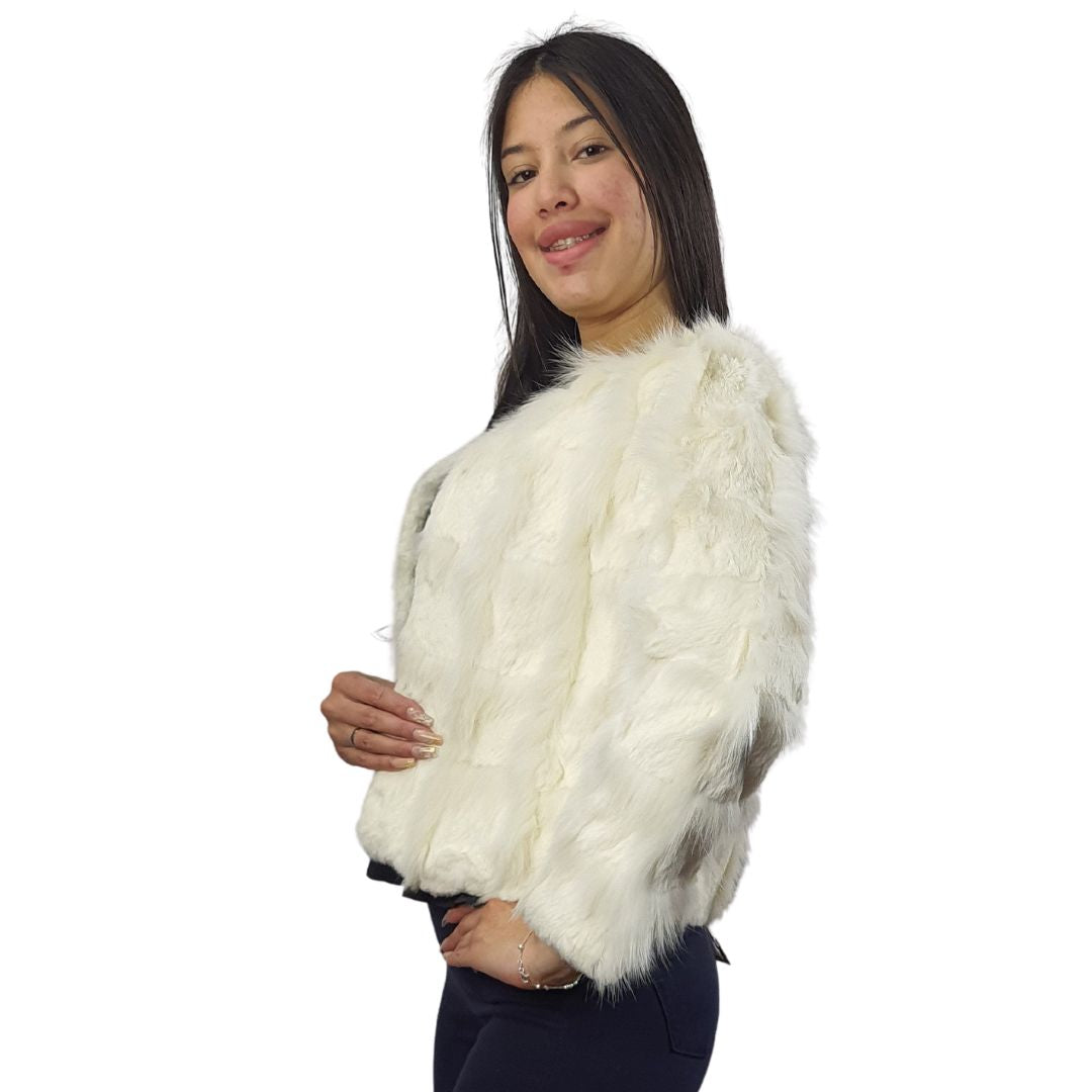 Chaqueta Vero Moda Blanco Style SANDRINE SHORT FUR JKT(VMC-EL)