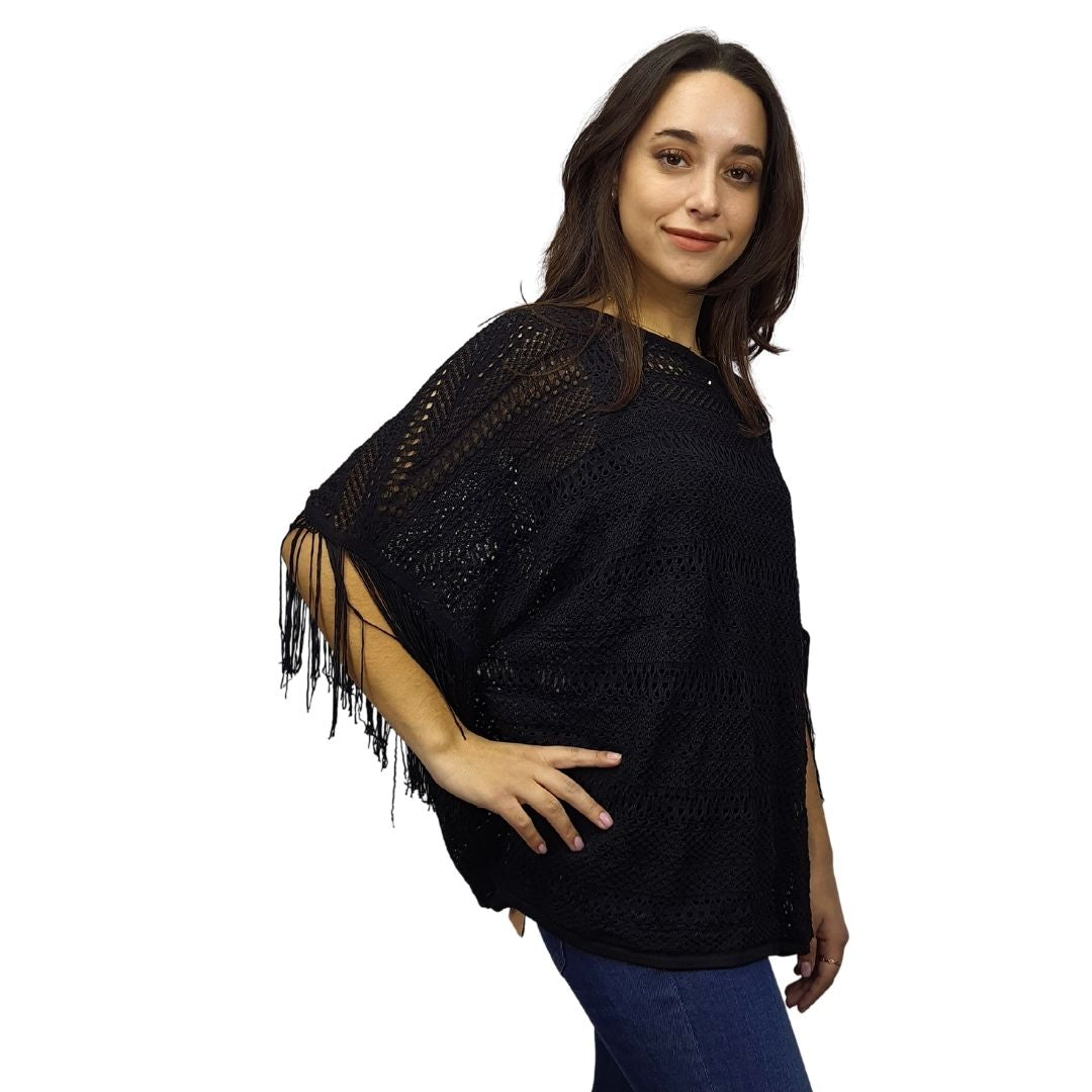 Blusa Vero Moda Negro Style KAMA L/S TOP(BT)