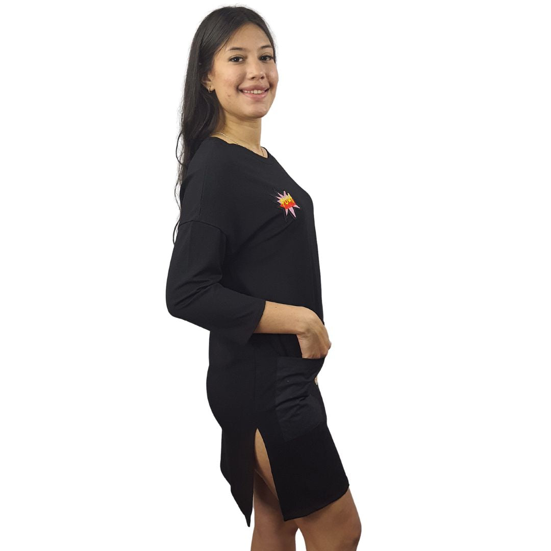 Polera Vero Moda Negro Style POW 3/4 TOP(NL)